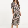 Crinkle Kaftan Overhead Midi Dress