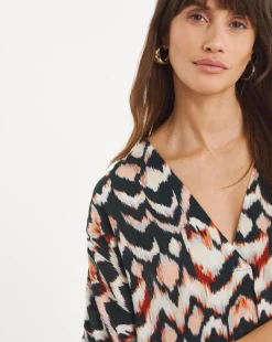 Crinkle Kaftan Overhead Midi Dress