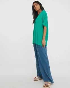 Crinkle Tunic Top