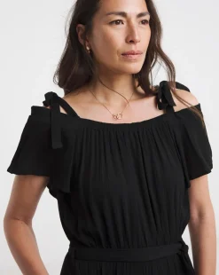 Crinklie Tie Strap Jumpsuits
