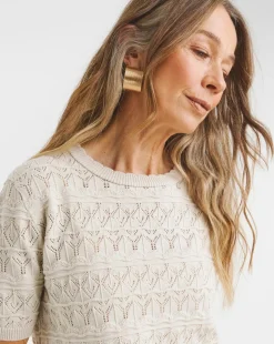 Crochet Short Sleeve Jumper