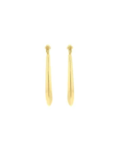 9ct Gold Polished Oval Creole Earrings