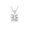 9ct Gold Round Cubic Zirconia Pendant