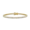 9CT Gold Round CZ Tennis Bracelet