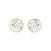 9Ct Gold Round Stud Earring