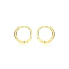 9ct Gold Tube Huggy Hoop Creole Earrings