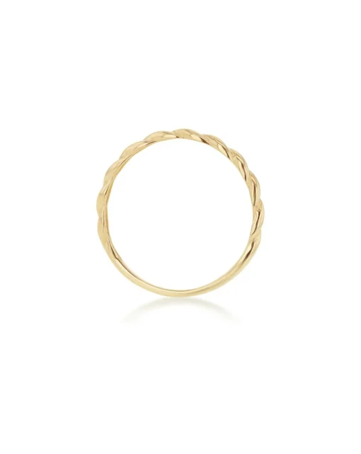 9ct Gold Twist Band Stack Ring