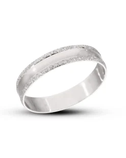 9ct White Gold 4mm Band Ring