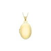 9ct Yellow Gold Polished Oval Locket
