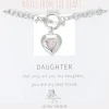 Daughter Heart T Bar Bracelet