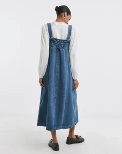 Denim Blue Apron Dress