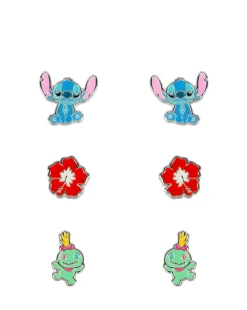 Disney Lilo & Stitch Trio Earring Set