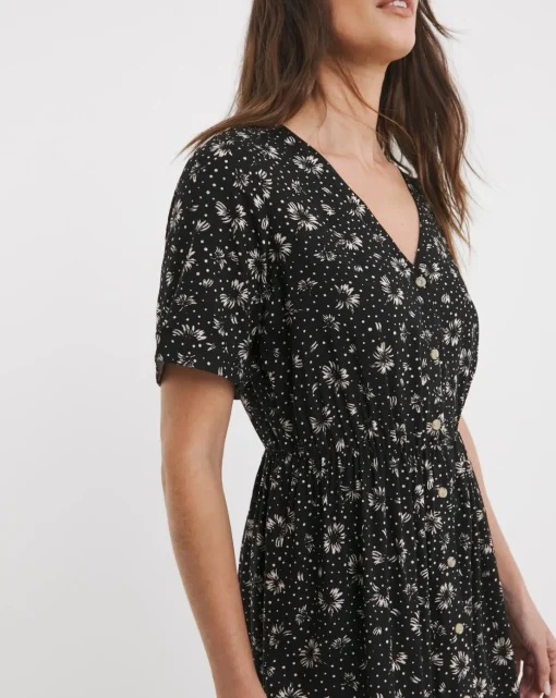 Easy Button Through Dress