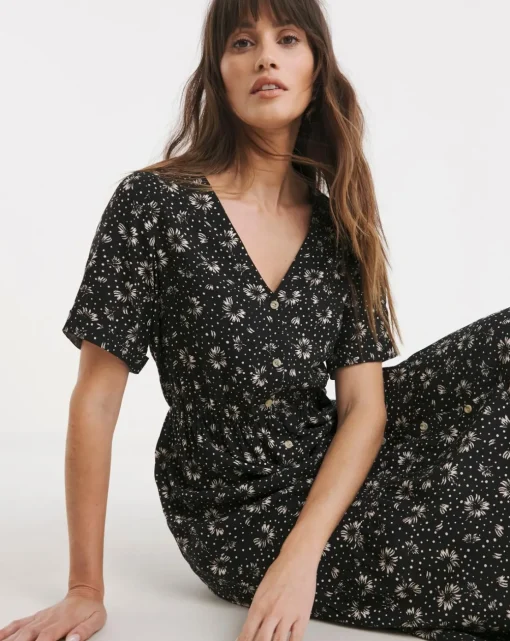 Easy Button Through Dress