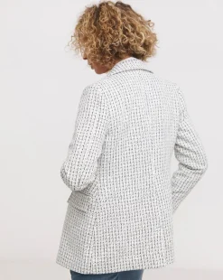 Easy Double Breasted Boucle Blazer
