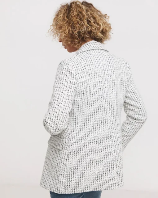 Easy Double Breasted Boucle Blazer