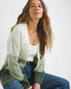 Edge to Edge Ombre Striped Cardigan