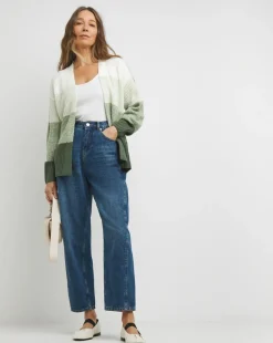 Edge to Edge Ombre Striped Cardigan