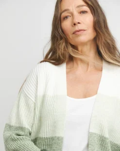 Edge to Edge Ombre Striped Cardigan