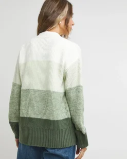 Edge to Edge Ombre Striped Cardigan
