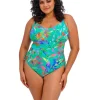 Elomi Toyama Tides Non Wired Adjustable Leg Swimsuit Jade