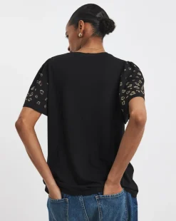 Embellished Angel Sleeve Top