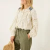 Fatface Fern Embroidered Blouse
