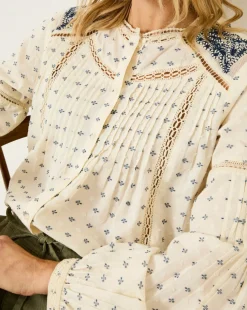 Fatface Fern Embroidered Blouse
