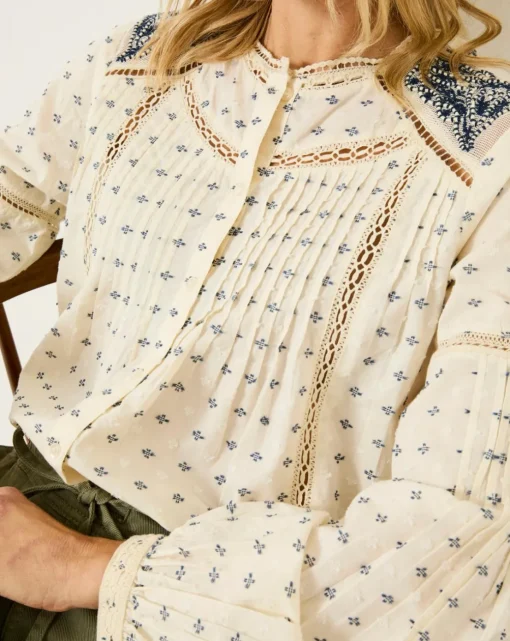 Fatface Fern Embroidered Blouse