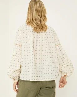Fatface Fern Embroidered Blouse