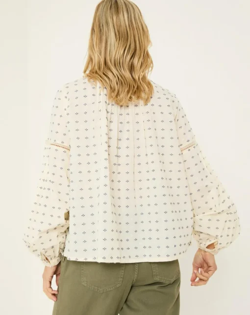 Fatface Fern Embroidered Blouse