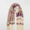 Fatface Stripe Boucle Scarf
