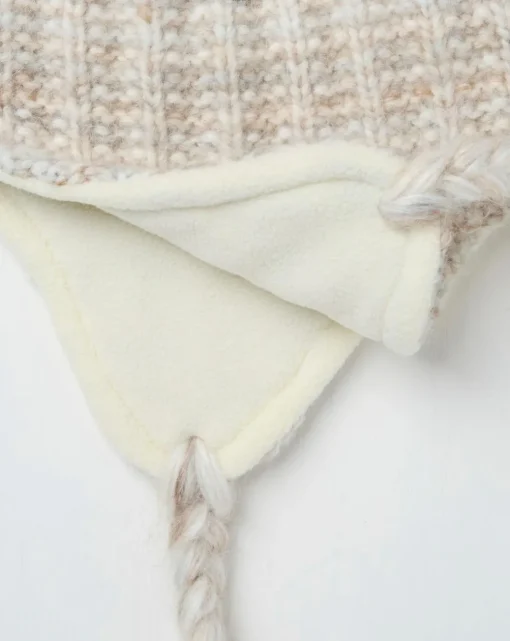 Fatface Textured Trapper Bobble Hat