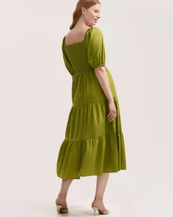 Finery London Puff Sleeve Dress