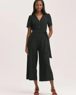Finery London Tie Waist Culotte Jumpsuit