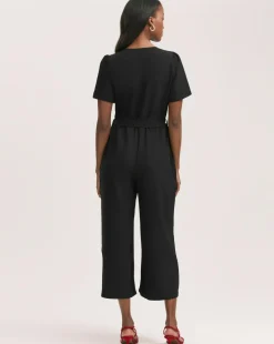 Finery London Tie Waist Culotte Jumpsuit