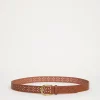 Flower Laser Cut Jean Belt