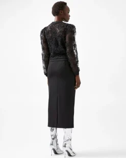 French Connection Sabina Mesh Long Sleeve Shirt