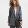 Geo Jaquard Satin DB Blazer