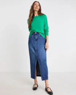 Green Crew Neck Jumper