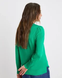 Green Crew Neck Jumper