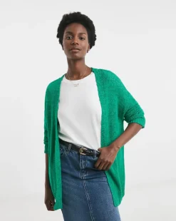 Green Edge To Edge Cardigan