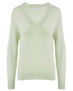 Green V Neck Jumper