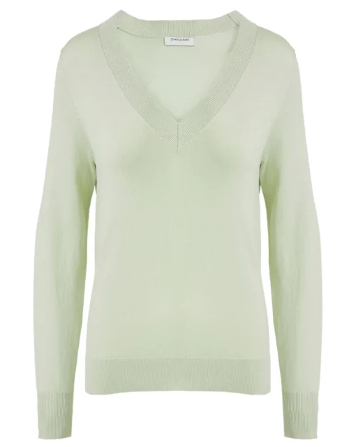 Green V Neck Jumper