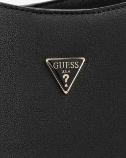 Guess Fedora Black Hobo Shoulder Bag