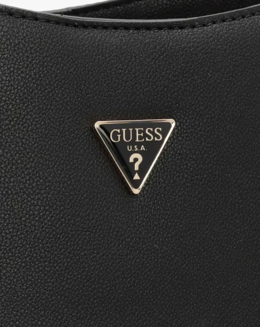 Guess Fedora Black Hobo Shoulder Bag