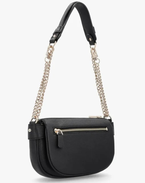 Guess Fedora Black Shoulder Bag