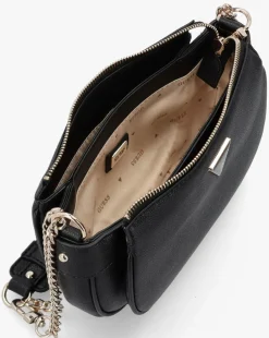 Guess Fedora Black Shoulder Bag