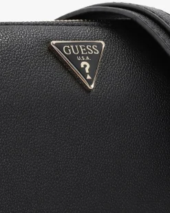 Guess Fedora Black Shoulder Bag