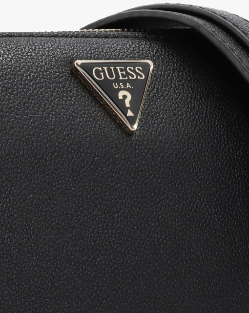 Guess Fedora Black Shoulder Bag